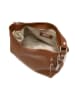 Anna Morellini Leder-Schultertasche "Ricciarda" in Hellbraun - (B)35 x (H)24 x (T)10 cm