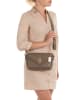 Anna Morellini Leder-Umhängetasche "Terina" in Taupe - (B)24 x (H)16 x (T)6,5 cm