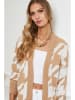 Plume Cardigan "Holson" in Hellbraun