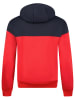 Geographical Norway Hoodie "Greg" rood/donkerblauw