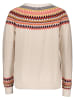 ESPRIT Pullover in Beige/ Rot