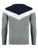 KEY LARGO Sweter w kolorze szaro-granatowo-białym