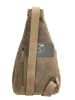 HIDE & STITCHES Leder-Umhängetasche in Taupe - (B)18 x (H)33 x (T)8,5 cm