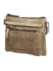 HIDE & STITCHES Leder-Umhängetasche in Taupe - (B)23 x (H)17 x (T)5 cm