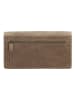 HIDE & STITCHES Skórzany portfel w kolorze szarobrązowym - 15,3 x 9 x 3 cm