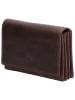 HIDE & STITCHES Leder-Geldbörse in Anthrazit - (B)15,5 x (H)8 x (T)2,5 cm