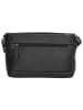 HIDE & STITCHES Leren schoudertas zwart - (B)21,5 x (H)14 x (D)6,5 cm