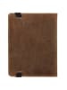 HIDE & STITCHES Leder-Kartenetui in Hellbraun - (B)14 x (H)14 x (T)3,5 cm