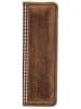HIDE & STITCHES Leder-Kartenetui in Hellbraun - (B)14 x (H)14 x (T)3,5 cm