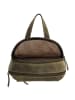 HIDE & STITCHES Skórzany plecak w kolorze khaki - 20,5 x 28,5 x 11 cm