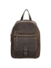 HIDE & STITCHES Skórzany plecak w kolorze brązowym - 20,5 x 28,5 x 11 cm