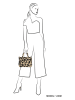 Beagles Handtas "Navarra" beige/zwart - (B)27 x (H)22 x (D)10 cm