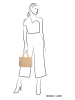 Beagles Henkeltasche "Navarra" in Beige - (B)27 x (H)22 x (T)10 cm