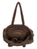 Beagles Schultertasche "Navarra" in Dunkelbraun - (B)37 x (H)32 x (T)12 cm