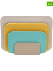 Rosti 4tlg. Schneidebrett-Set "Choptima" in Beige/ Ocker/ Mint