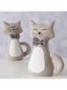Boltze 2-delige set: deurstoppers "Kitty" lichtbruin - (H)31 cm