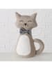 Boltze 2-delige set: deurstoppers "Kitty" lichtbruin - (H)31 cm