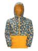 Jack Wolfskin Regenjas "Villi" oranje/blauw