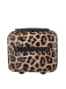 Puccini Beautycase "Beverly Hills" in Braun/ Schwarz - (B)32 x (H)30 x (T)18 cm