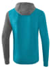 erima Hoodie "5-C" turquoise/grijs