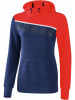 erima Hoodie "5-C" in Dunkelblau/ Rot