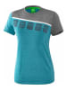 erima Koszulka sportowa "5-C" w kolorze turkusowo-szarym