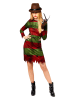 Carnival Party 3-delig kostuum "Freddy Kruger" groen/rood