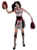 amscan 2-częściowy kostium "Zombie Cheerleader" w kolorze czarno-czerwono-białym