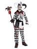 amscan 5-częściowy kostium "Sinister Jester" w kolorze czarno-czerwono-białym