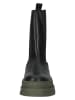 Steve Madden Leren laarzen zwart/kaki