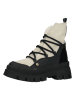 Steve Madden Leren boots crème/zwart