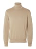 SELECTED HOMME Rollkragenpullover "Dan" in Beige