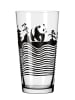 RITZENHOFF Szklanki (2 szt.) "Allround" w kolorze czarno-białym - 432 ml