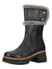 ILC Leder-Stiefel in Schwarz