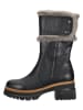 ILC Leder-Stiefel in Schwarz
