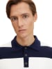 Tom Tailor Poloshirt donkerblauw/wit