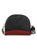 Mia Tomazzi Skórzana torebka "Marghera" w kolorze czarnym - 26 x 20 x 8 cm