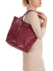 Mia Tomazzi Leren schoudertas "Liberazione" bordeaux - (B)30 x (H)35 x (D)18 cm