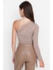trendyol Bluse in Taupe