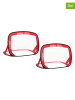 Hudora 2-delige set: pop-up voetbaldoelen "Kicker Edition" rood