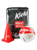 Hudora 6-częściowy zestaw "Kicker Edition" w kolorze czarno-czerwonym