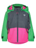 Ziener Kurtka narciarska "Amely" w kolorze szaro-zielono-różowym