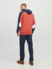 Jack & Jones Hoodie "Anker" koraalrood/donkerblauw