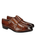 MELVIN & HAMILTON Leren monkstraps "Lance 1" lichtbruin
