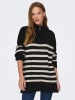 ONLY Sweter "Alfrida" w kolorze beżowo-czarnym
