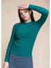 4funkyflavours Pullover "Beam Me Up" in Petrol