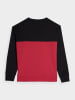 4F Sweatshirt in Schwarz/ Rot