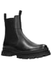 Wojas Leder-Chelsea-Boots in Schwarz