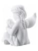Rosenthal Figurka dekoracyjna "Angel with dog" w kolorze białym - 9 x 10 x 9 cm
