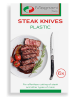 Lifa Living 6-delige set: steakmessen zilverkleurig/zwart